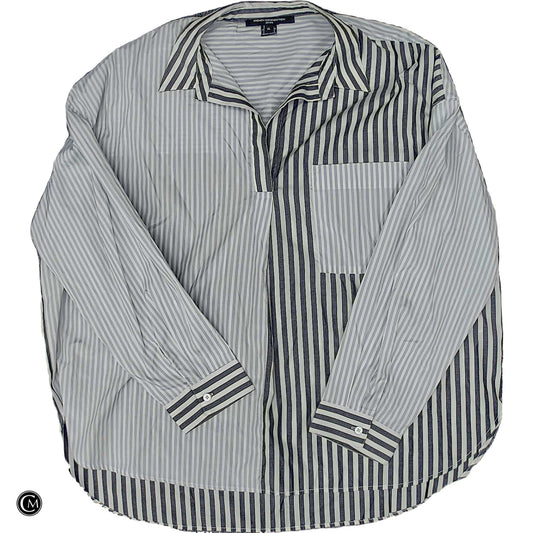 Top Ls By French Connection In Grey & White, Size: Xl image 1