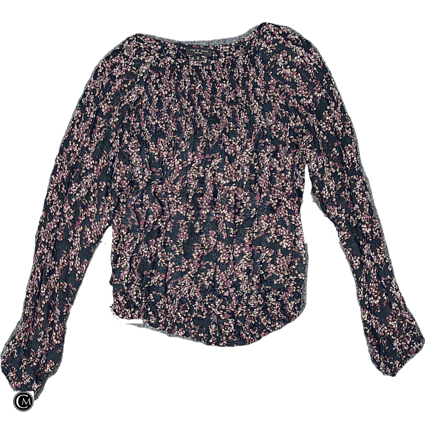 Blouse Ls By Rag And Bone In Floral Print, Size: Xs