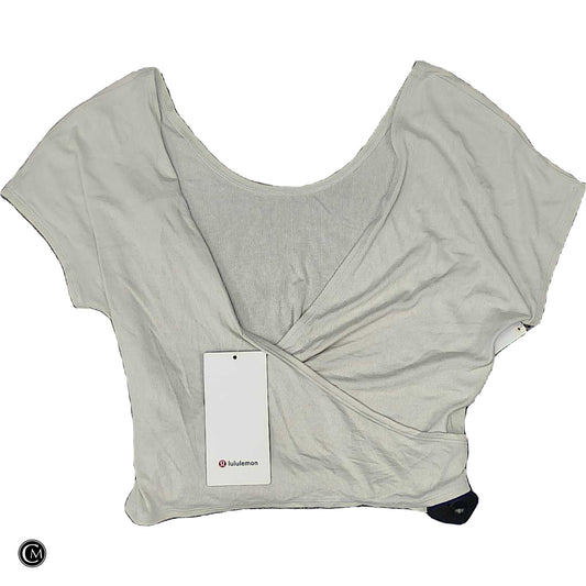 Athletic Top Ss By Lululemon In Cream, Size: S