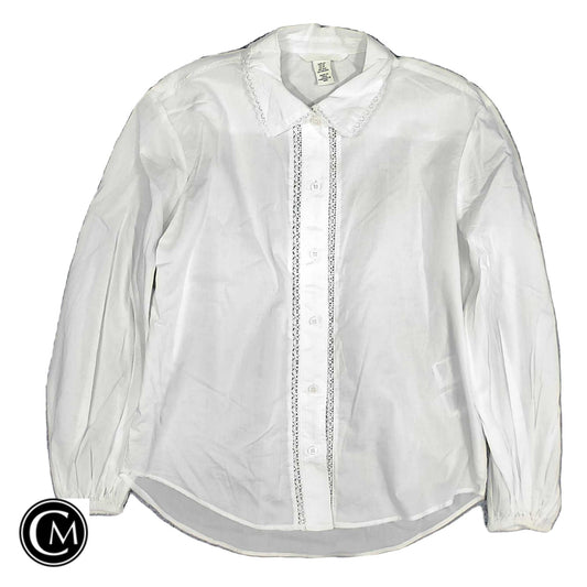 Blouse Ls By H&M In White, Size: Xs