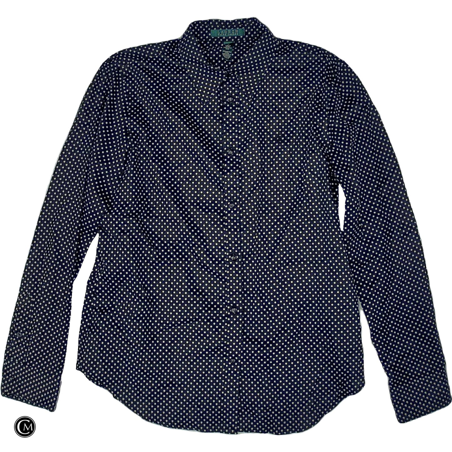 Top Ls By Lauren By Ralph Lauren In Polkadot Pattern, Size: M image 1