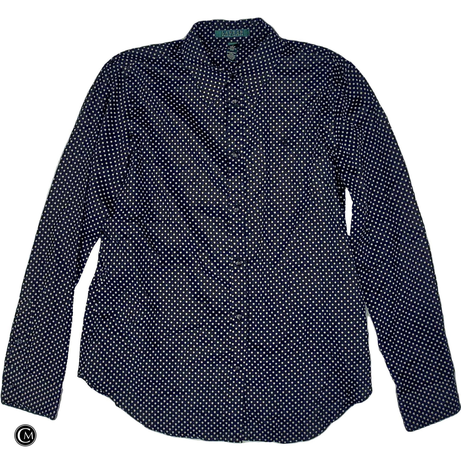 Top Ls By Lauren By Ralph Lauren In Polkadot Pattern, Size: M image 1