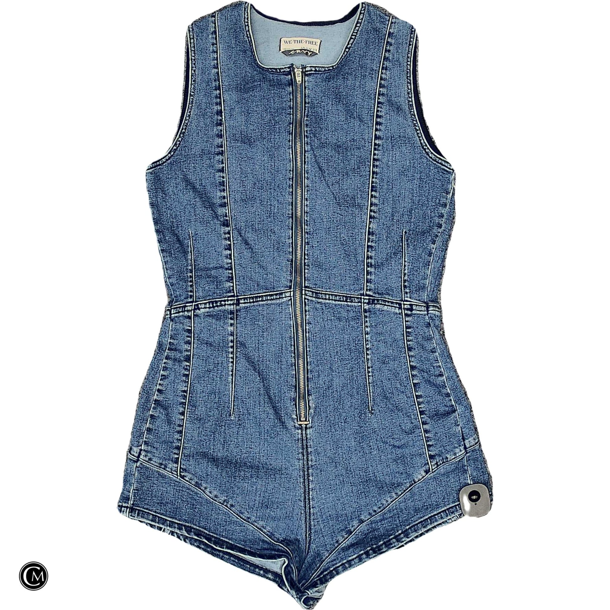 Romper By We The Free In Blue Denim, Size: M image 1