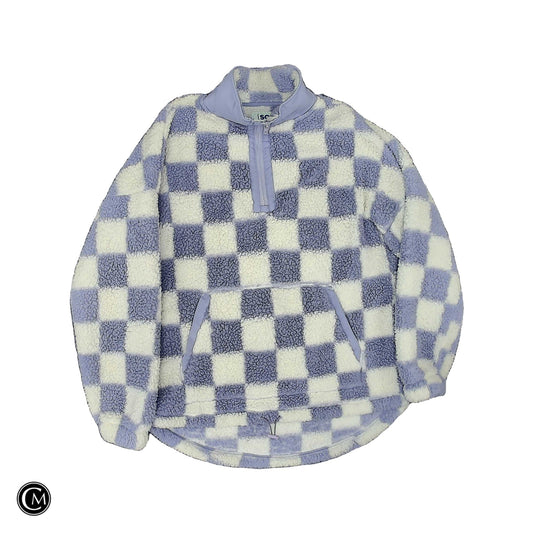 Sweatshirt Collar By So In Purple & White, Size: M