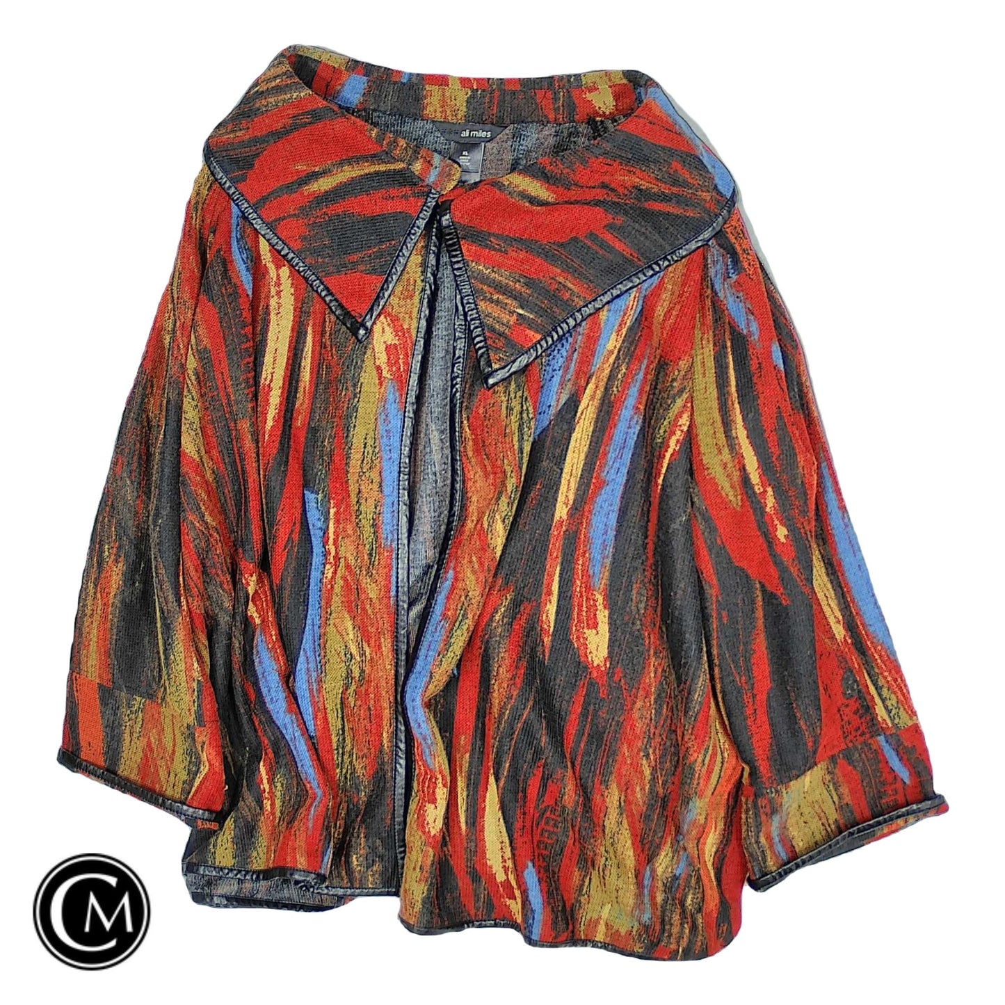 Cardigan By Ali Miles In Multi, Size: Xl