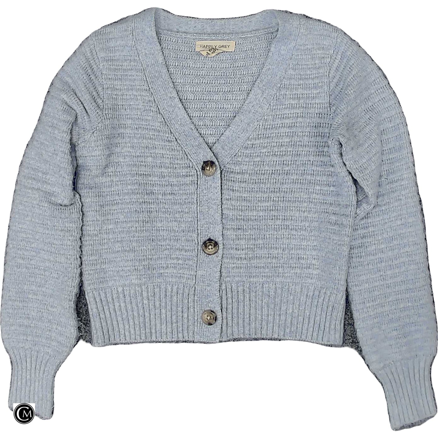 Sweater Cardigan By Happily Grey In Blue, Size: Xs
