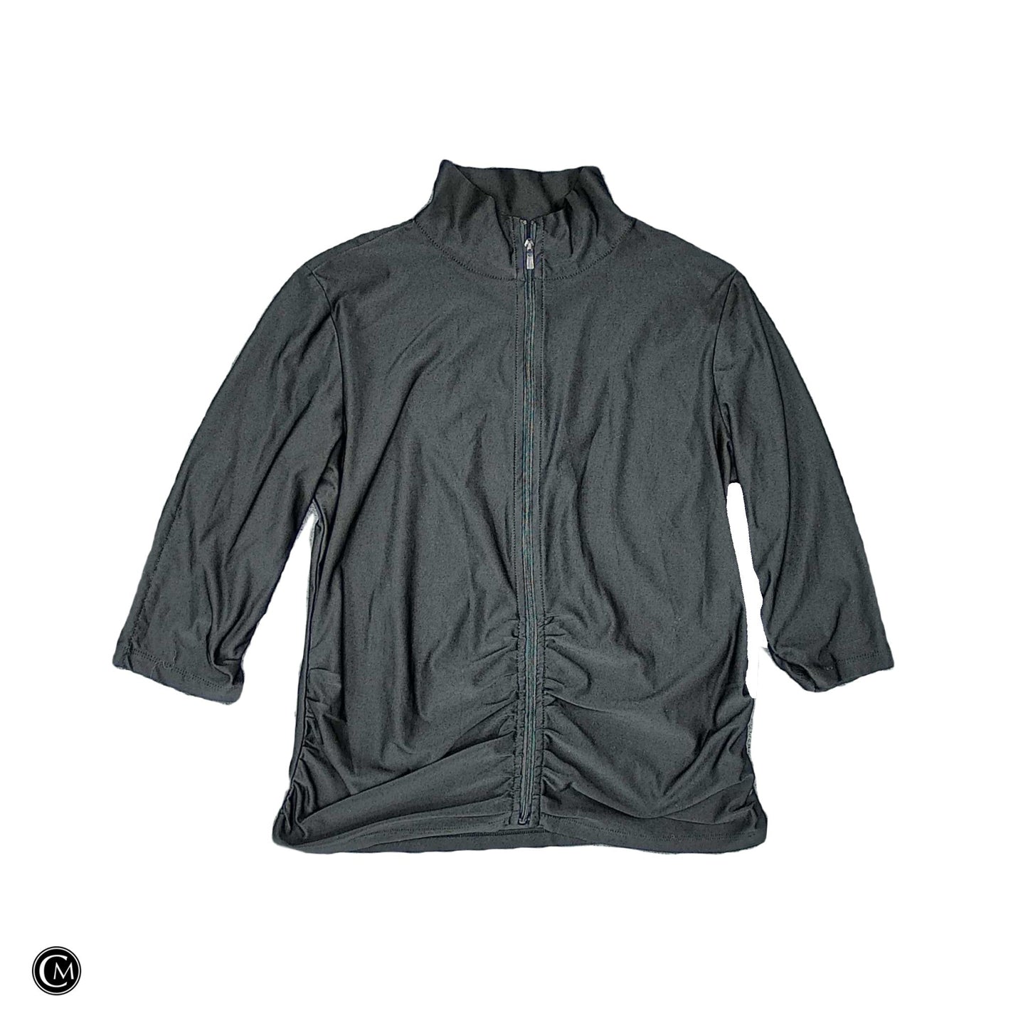 Athletic Jacket By Calvin Klein In Black, Size: M image 1