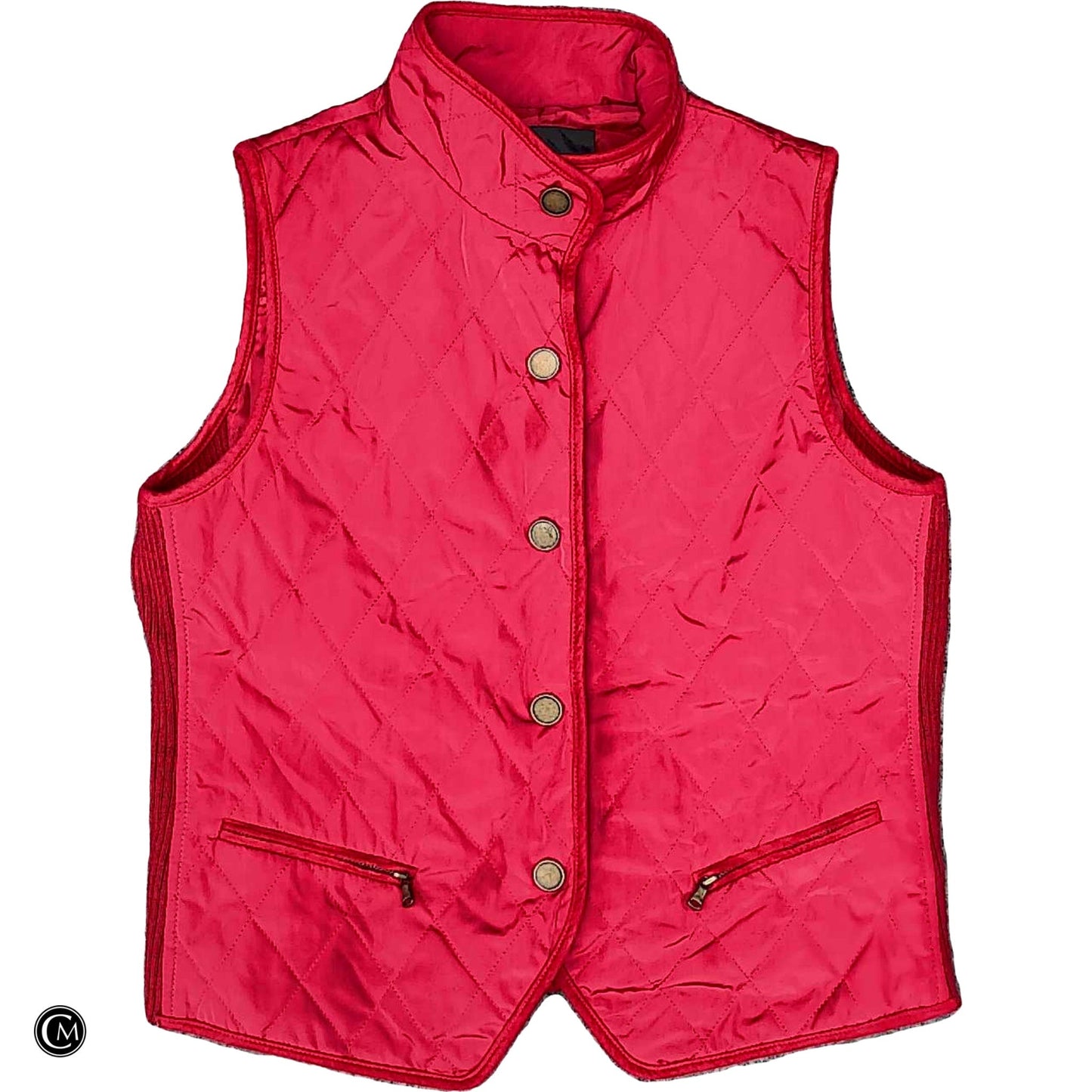 Vest Puffer & Quilted By Talbots In Pink, Size: Sp
