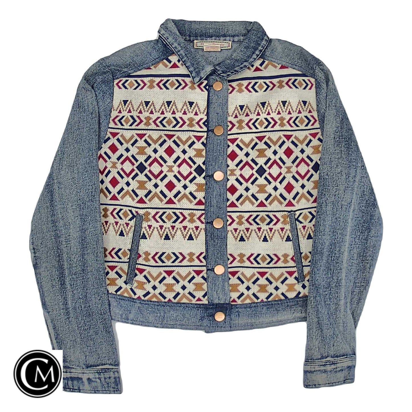 Jacket Denim By Flying Tomato In Multi, Size: M