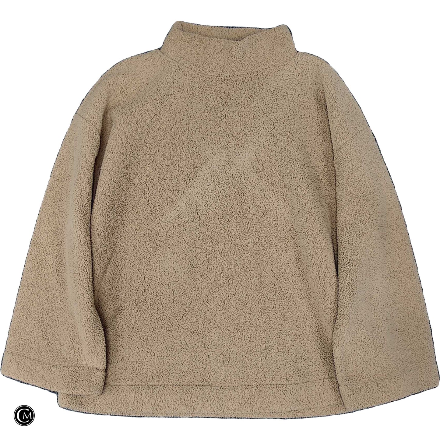 Sweatshirt Collar By Loft In Brown, Size: L