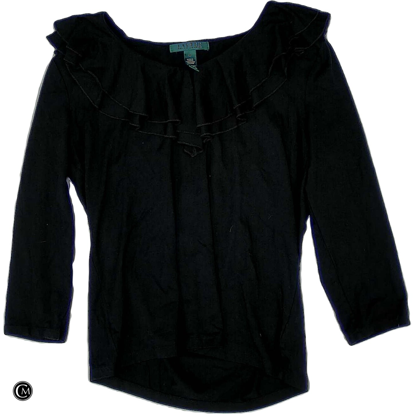 Top Ls By Lauren By Ralph Lauren In Black, Size: M