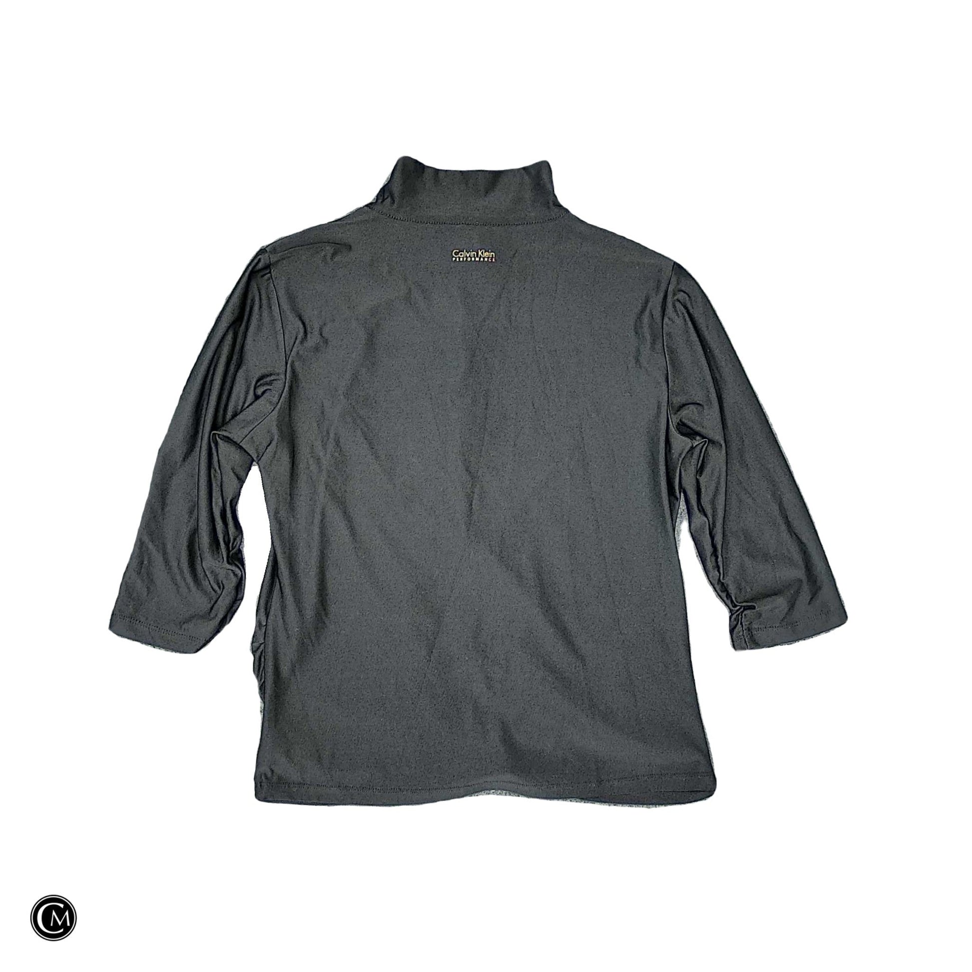 Athletic Jacket By Calvin Klein In Black, Size: M image 2