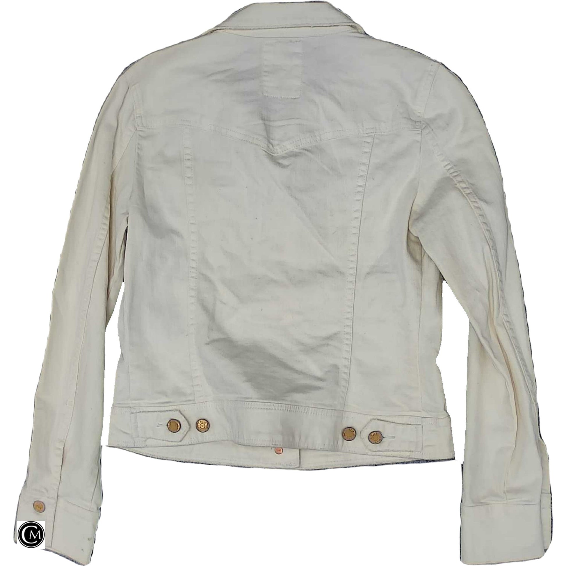 Jacket Denim By J. Crew In Cream Denim, Size: S image 2