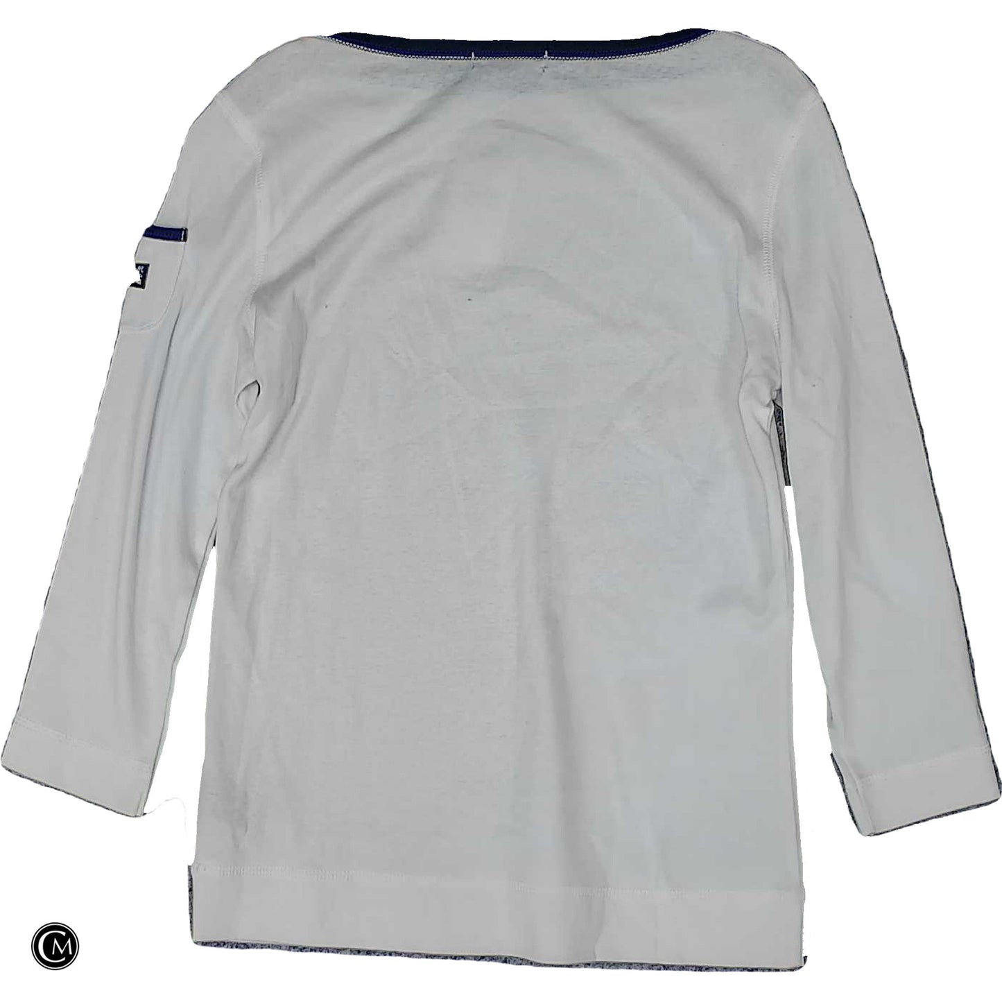 Top Ls By Lauren Jeans Co In Blue & White, Size: M image 2