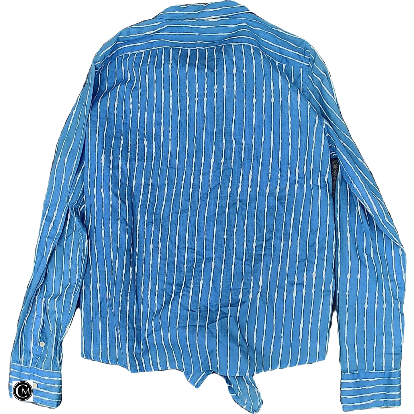 Top Ls By Lauren By Ralph Lauren In Blue & White, Size: M image 2