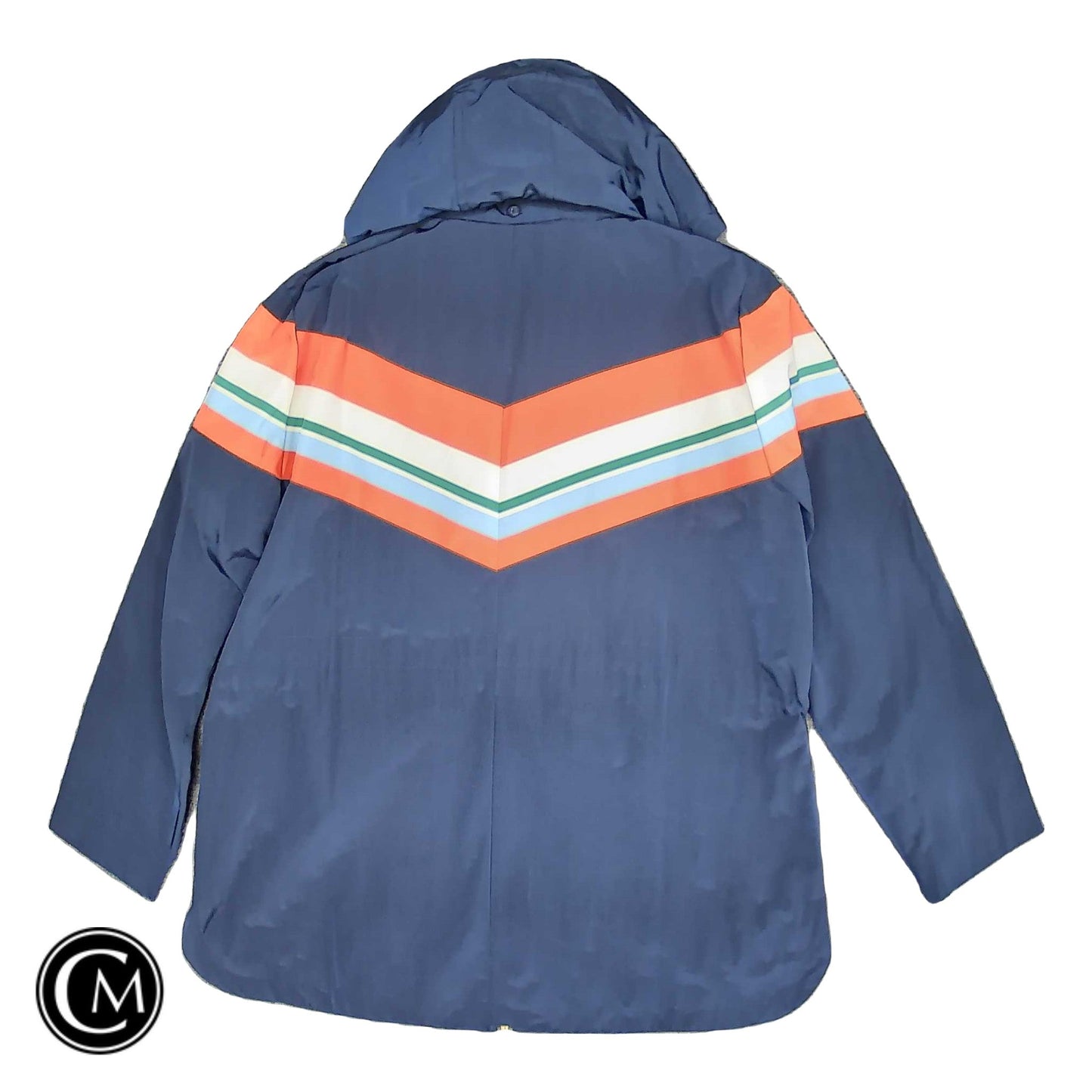 Coat Raincoat By Charter Club In Blue & Orange, Size: Lp image 2