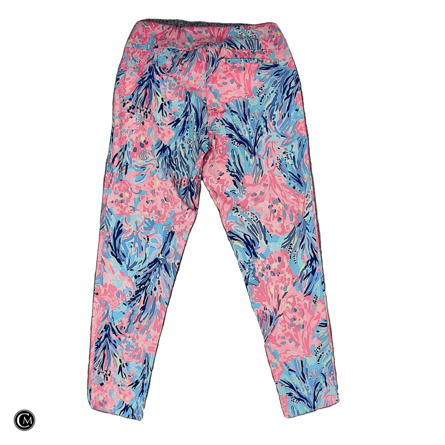 Pants Designer By Lilly Pulitzer In Blue & Pink, Size: M