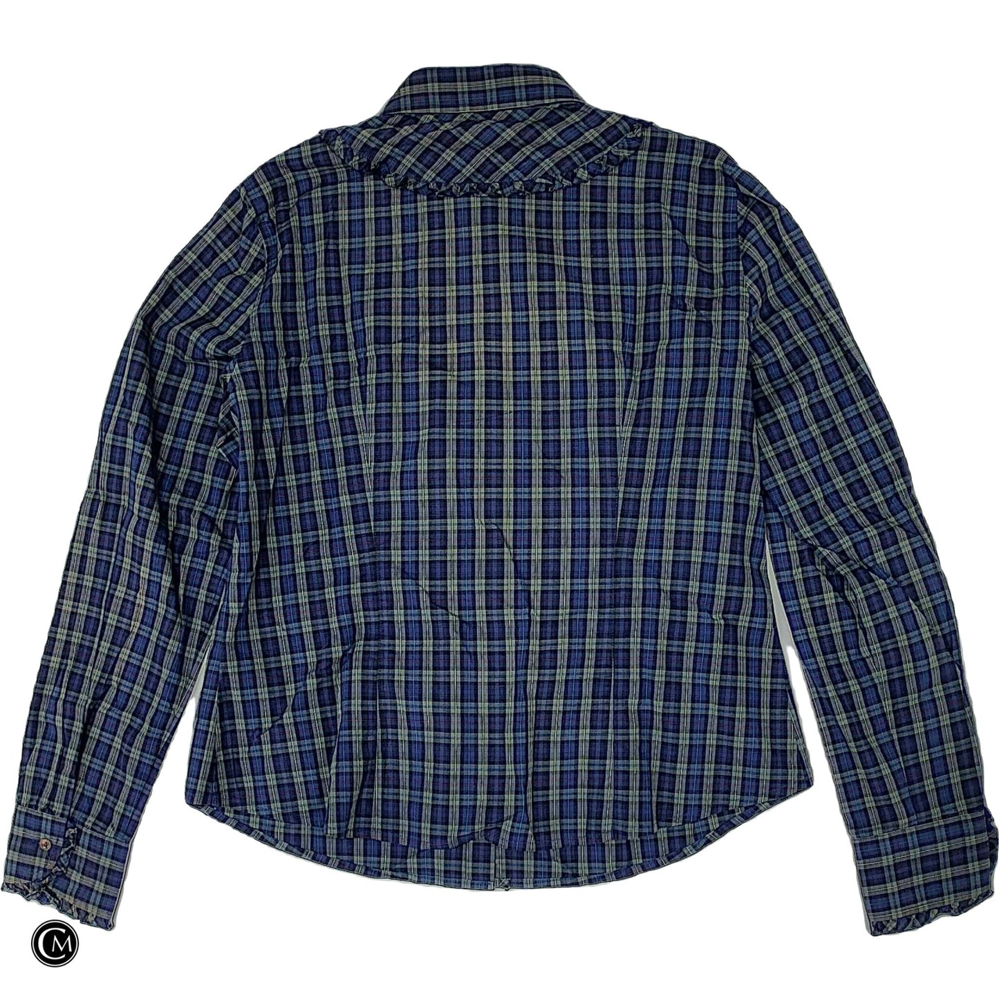Top Ls By J. Crew In Blue & Green, Size: M