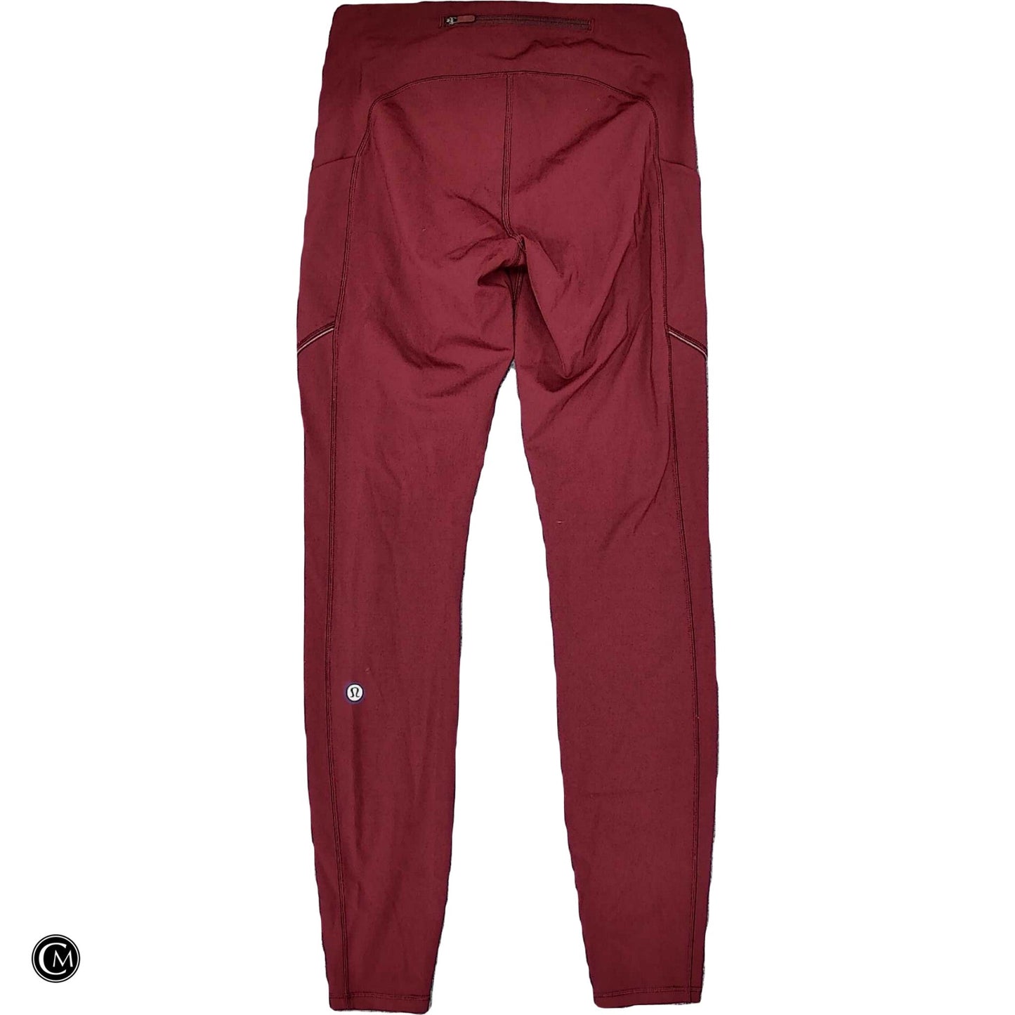 Athletic Leggings By Lululemon In Red, Size: S