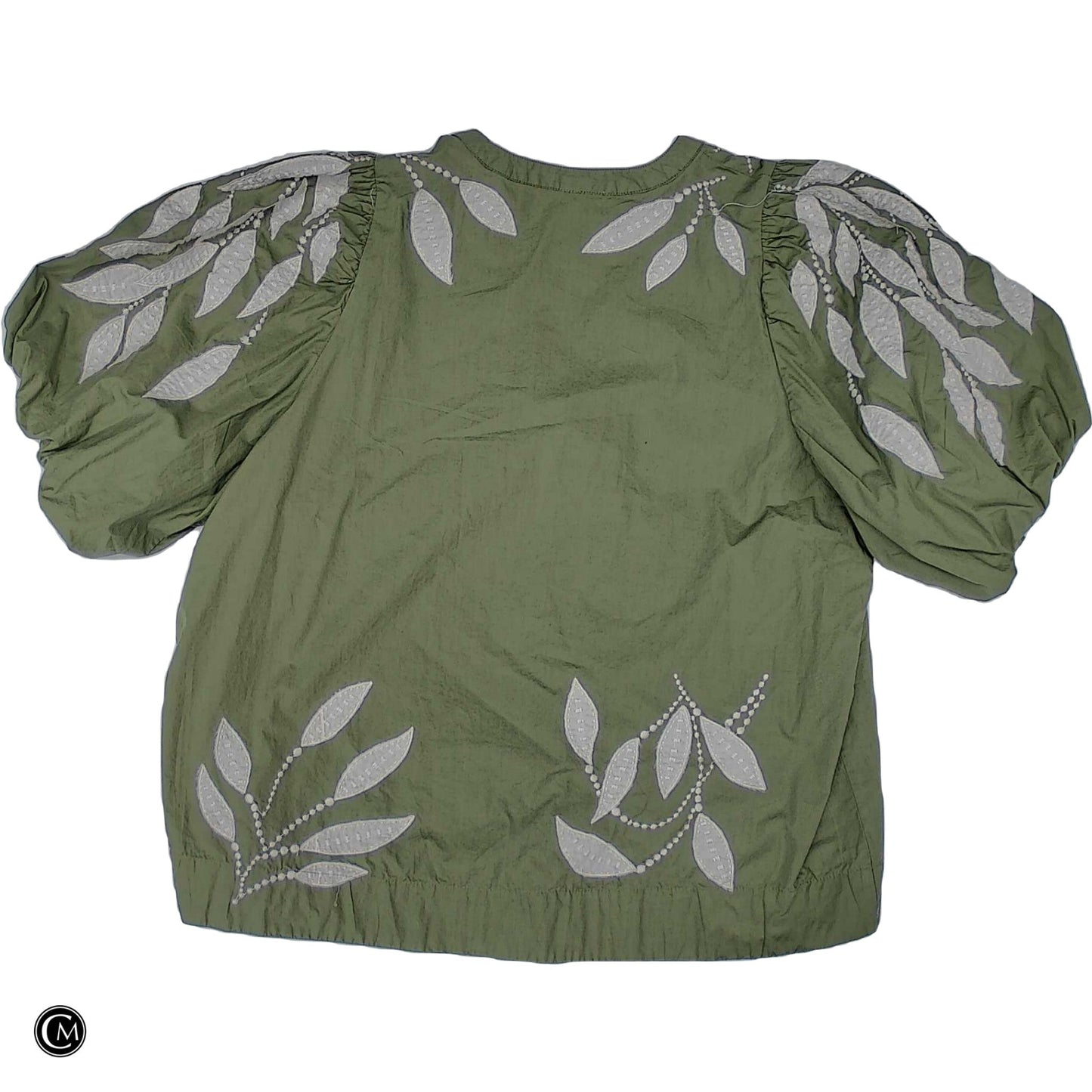 Top Ss By Anthropologie In Green & White, Size: Xl