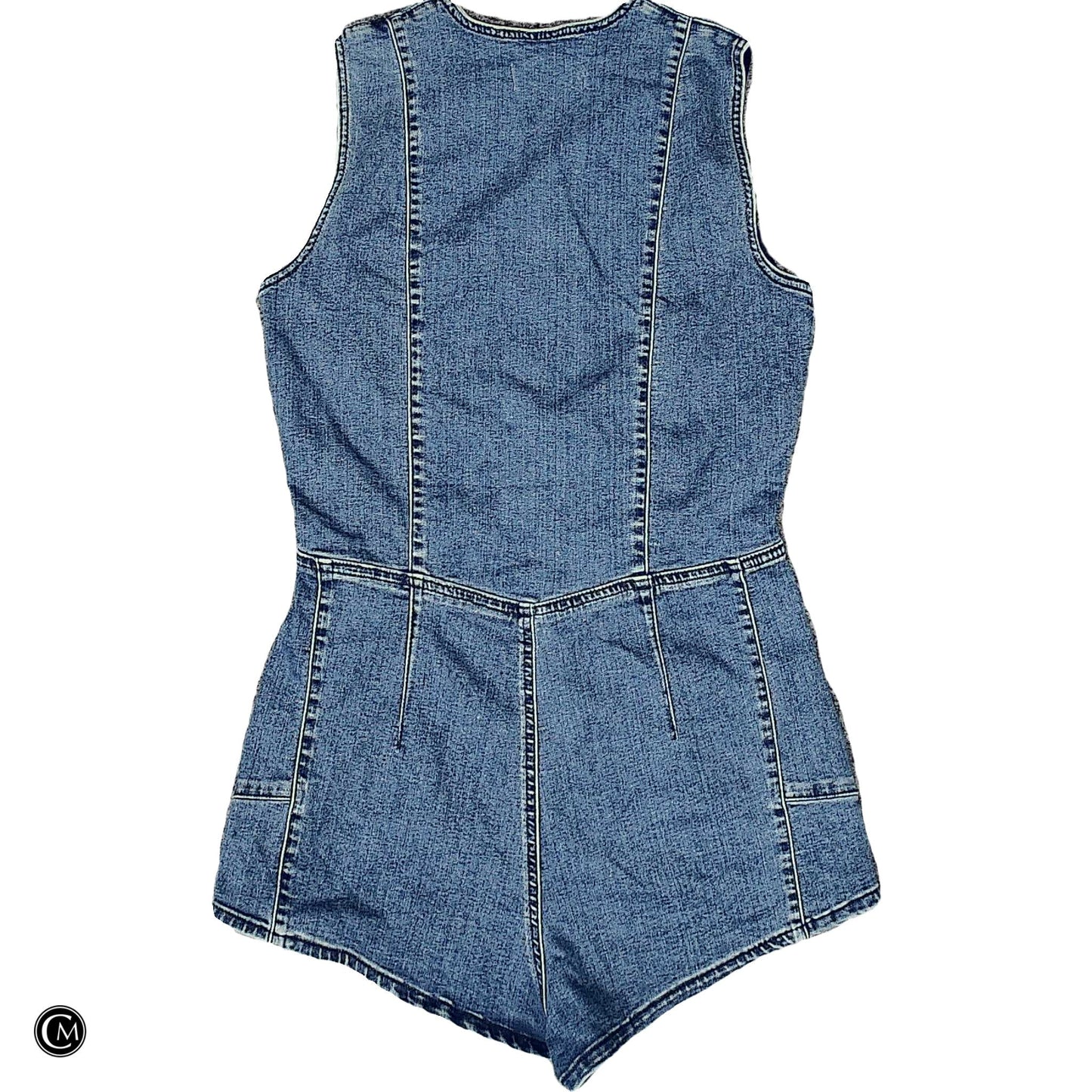 Romper By We The Free In Blue Denim, Size: M image 2