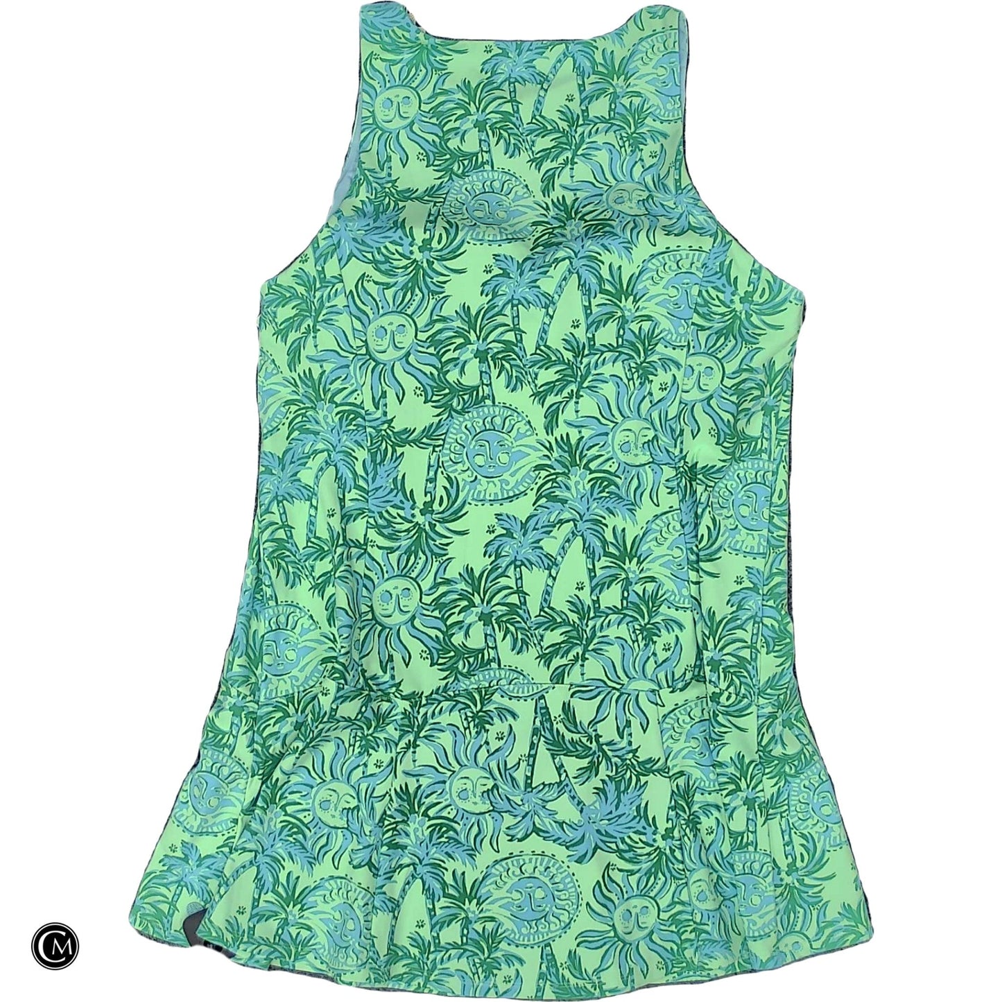 Dress Designer By Lilly Pulitzer In Blue & Green, Size: Xl image 2