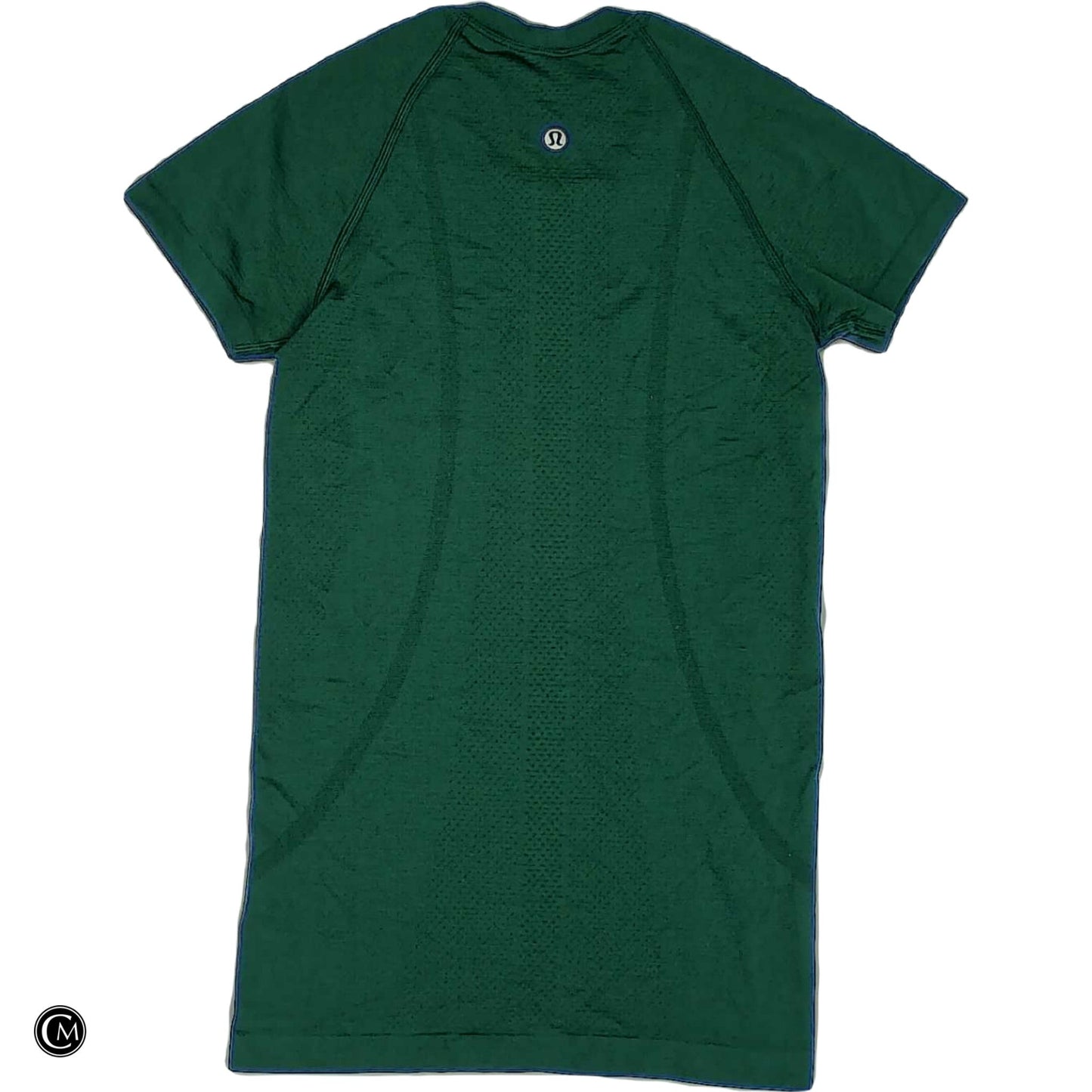 Athletic Top Ss By Lululemon In Green, Size: Xs