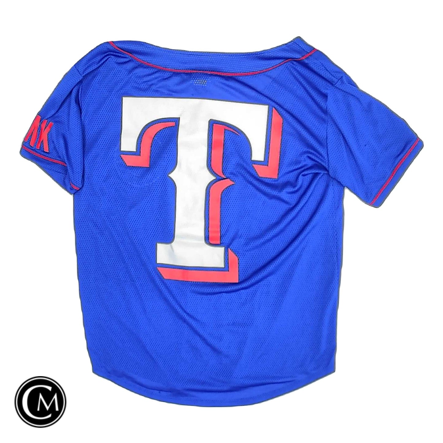 Athletic Top Ss By Pink In Blue & Red, Size: S