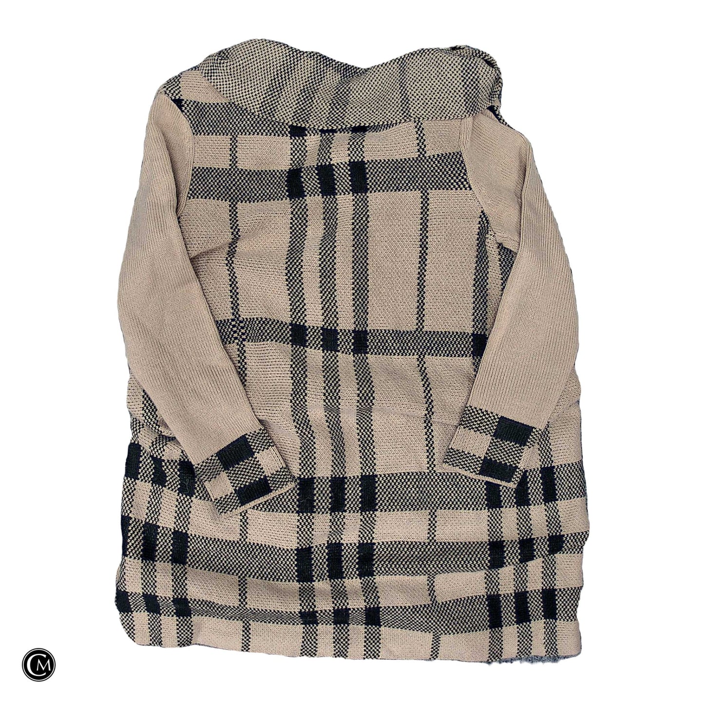 Sweater Cardigan By Clothes Mentor In Black & Brown, Size: M