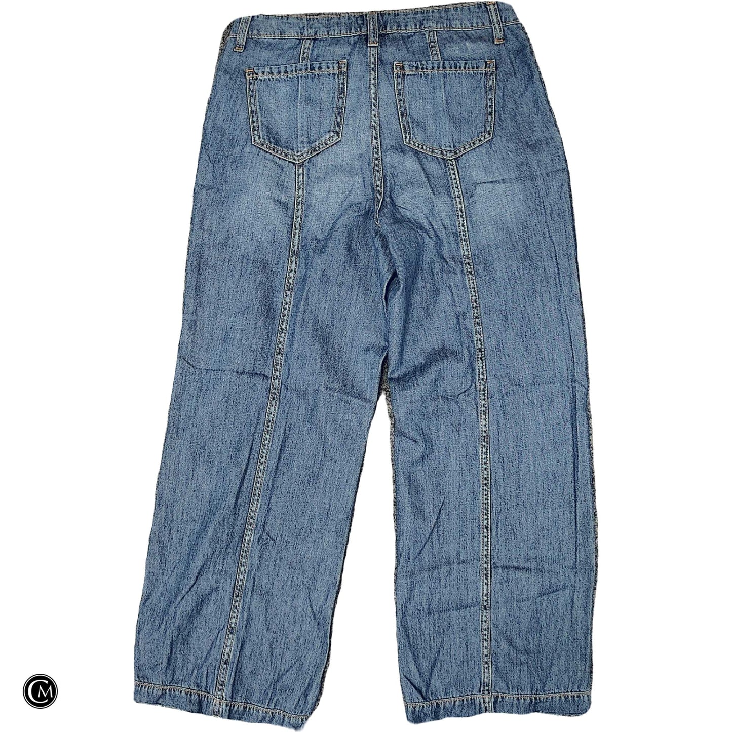 Jeans Wide Leg By Time And Tru In Blue Denim, Size: 4