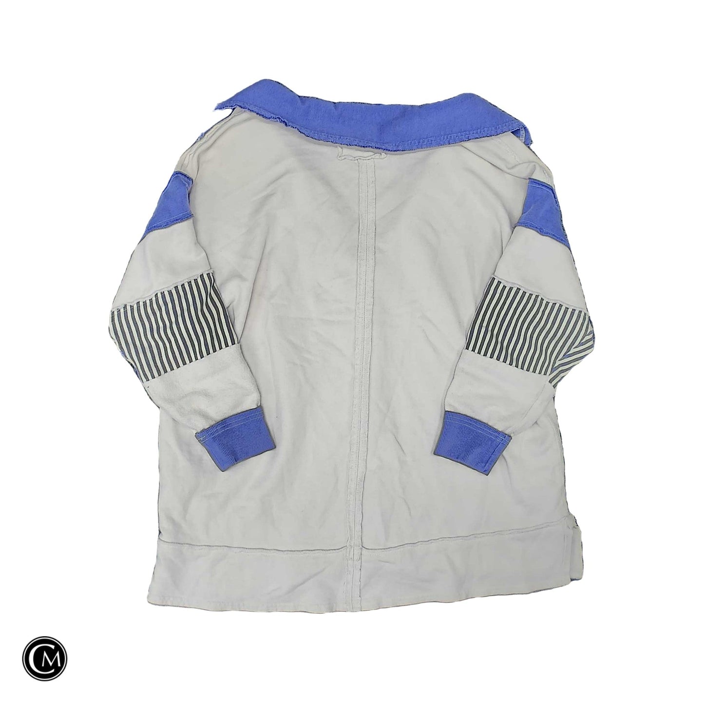 Sweatshirt Collar By We The Free In Blue & White, Size: S