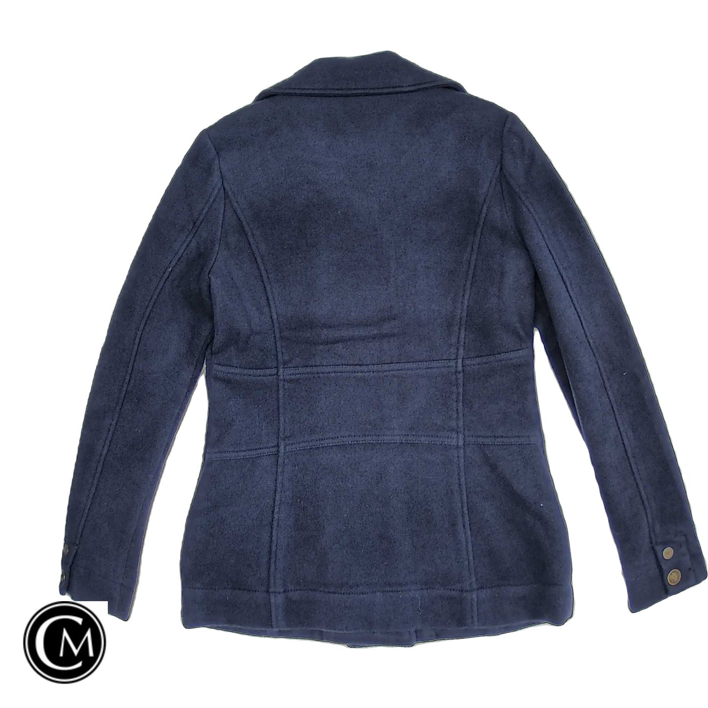 Coat Wool By Level 99 In Navy, Size: S