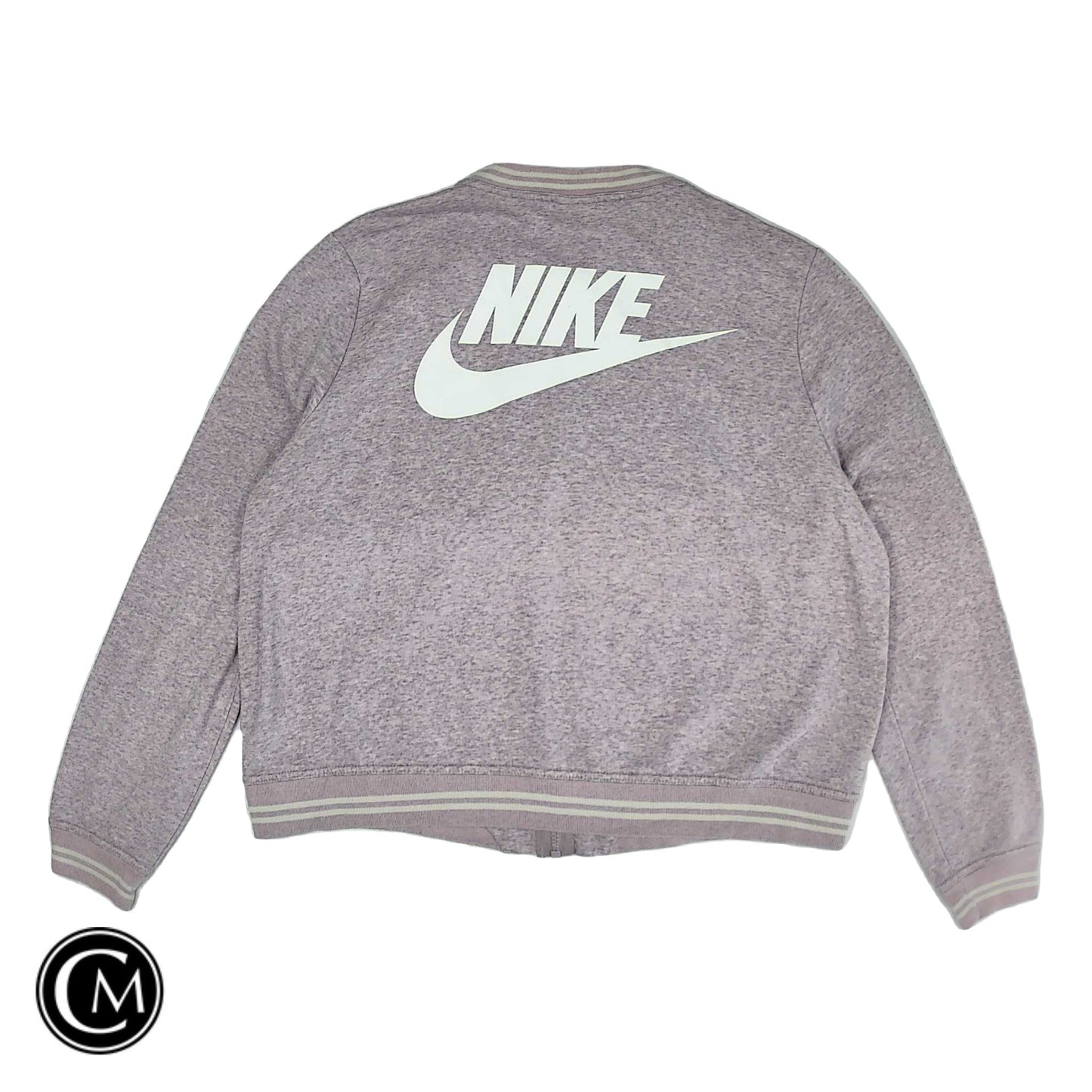 Athletic Jacket By Nike Apparel In Pink, Size: L