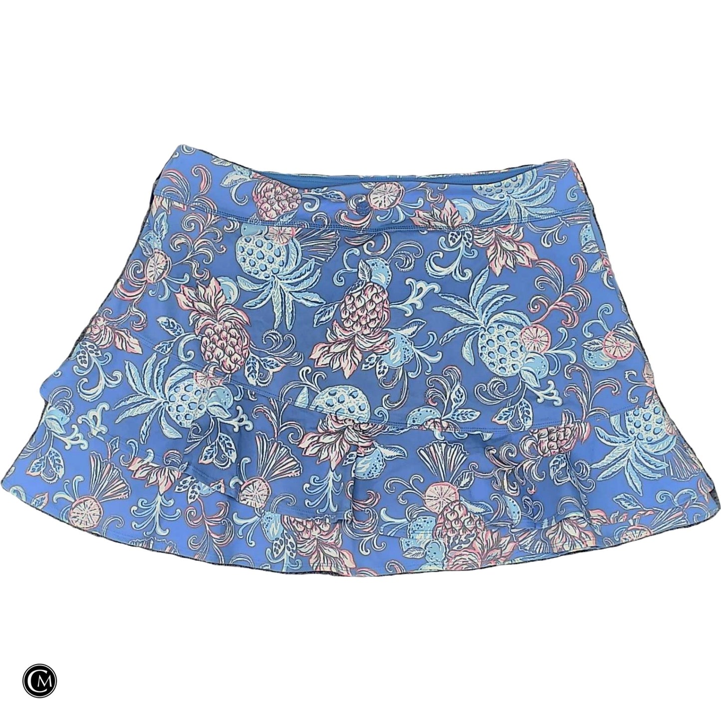 Skort Designer By Lilly Pulitzer In Blue & Pink, Size: Xl