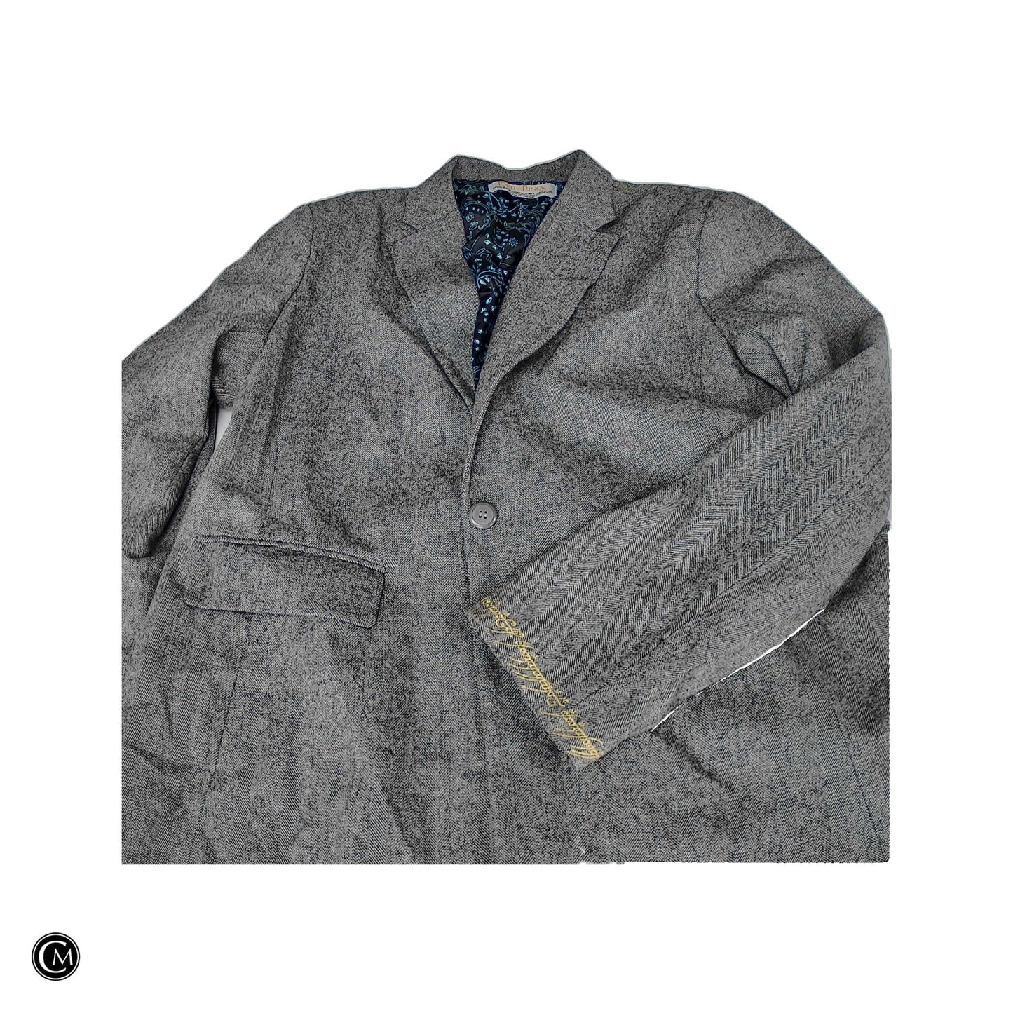 Blazer By Clothes Mentor In Grey, Size: 3x