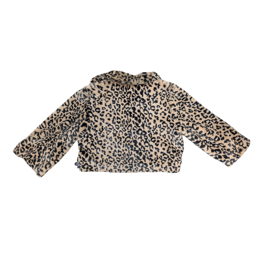 Coat Faux Fur & Sherpa By Cabi In Animal Print, Size:M