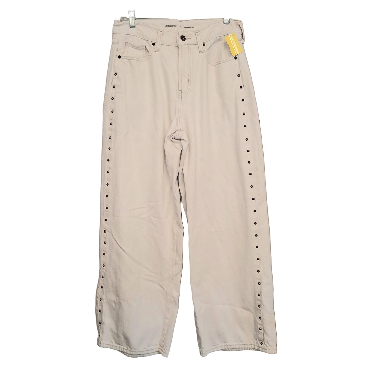 Jeans Wide Leg By Old Navy In Tan Denim, Size:6