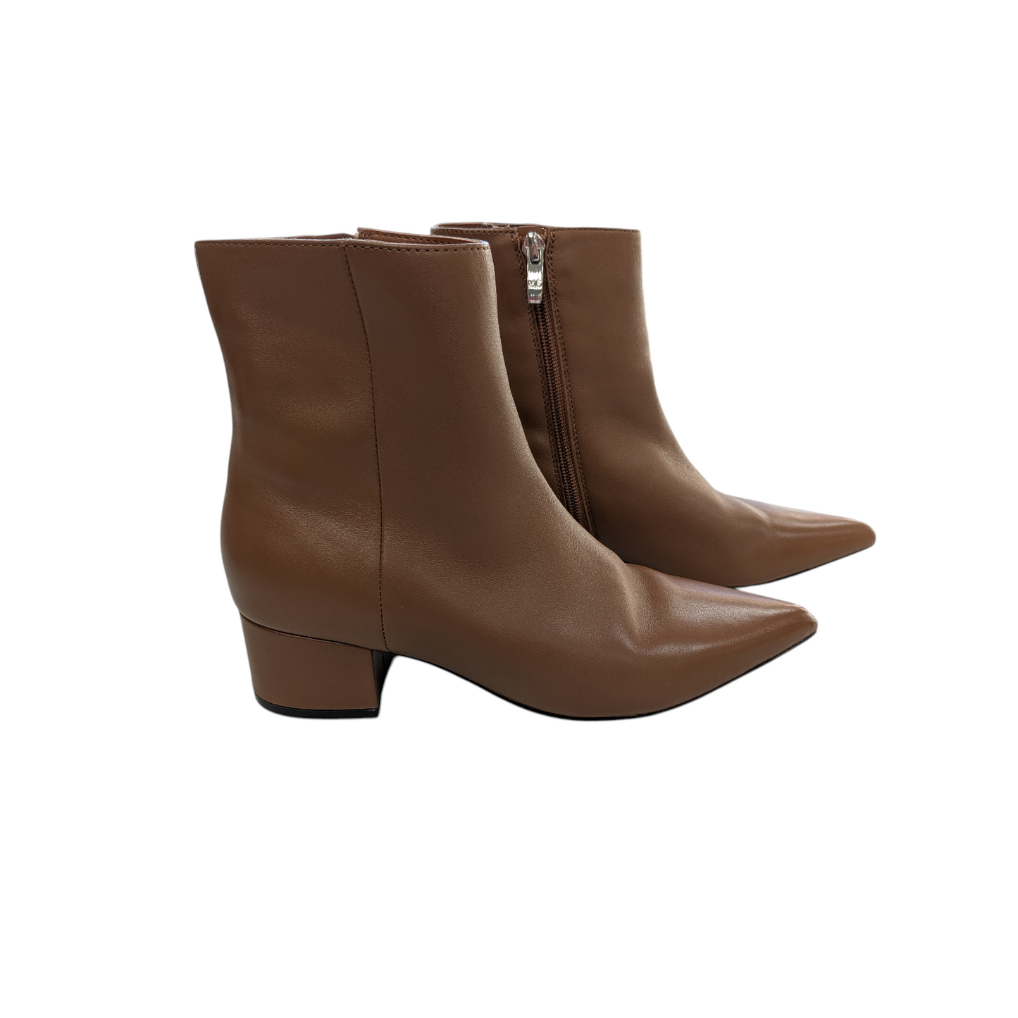 Boots Ankle Heels By Marc Fisher In Brown, Size:6.5