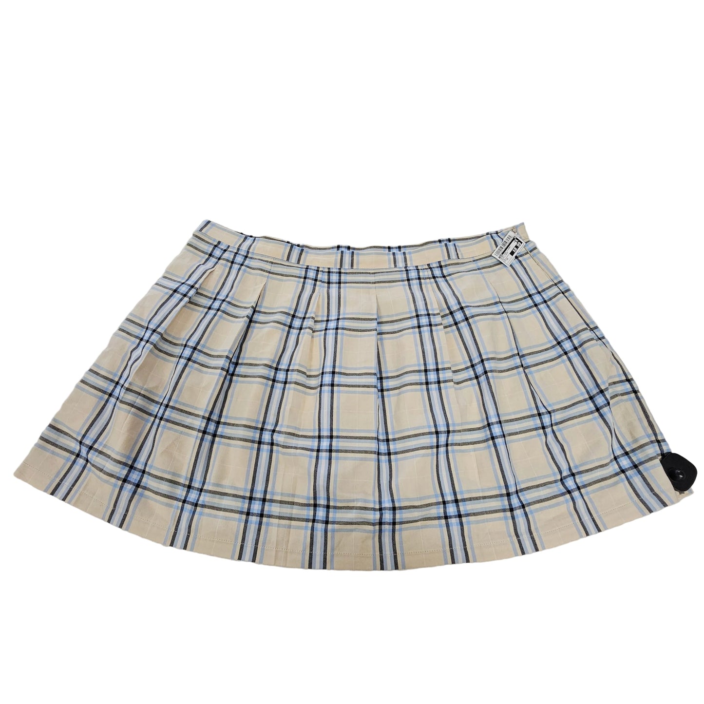 Skirt Mini & Short By Asos In Blue & Cream, Size:22