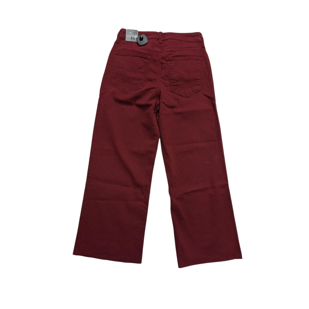 Pants Wide Leg By Kut In Red, Size:4
