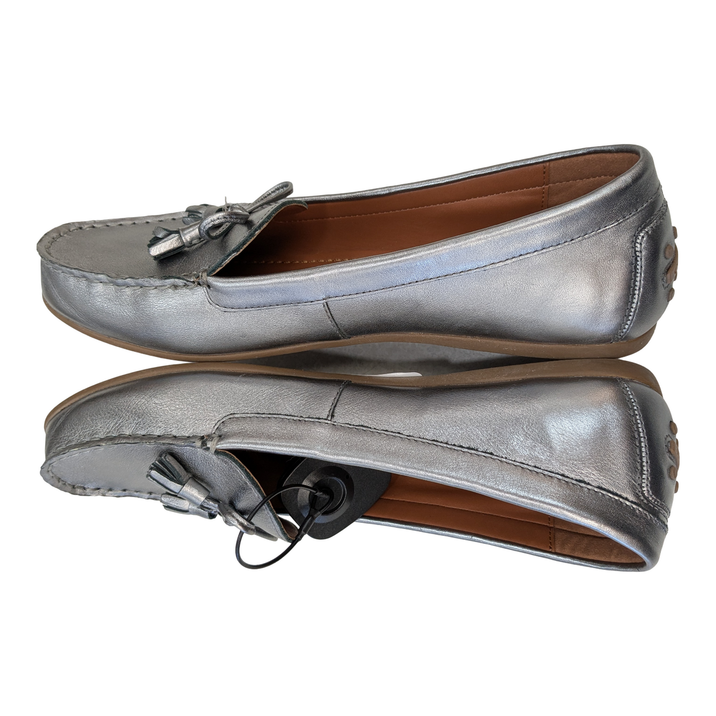 Shoes Designer By Coach In Silver, Size:9