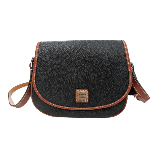 Handbag Designer By Dooney And Bourke In Black & Brown, Size:Medium