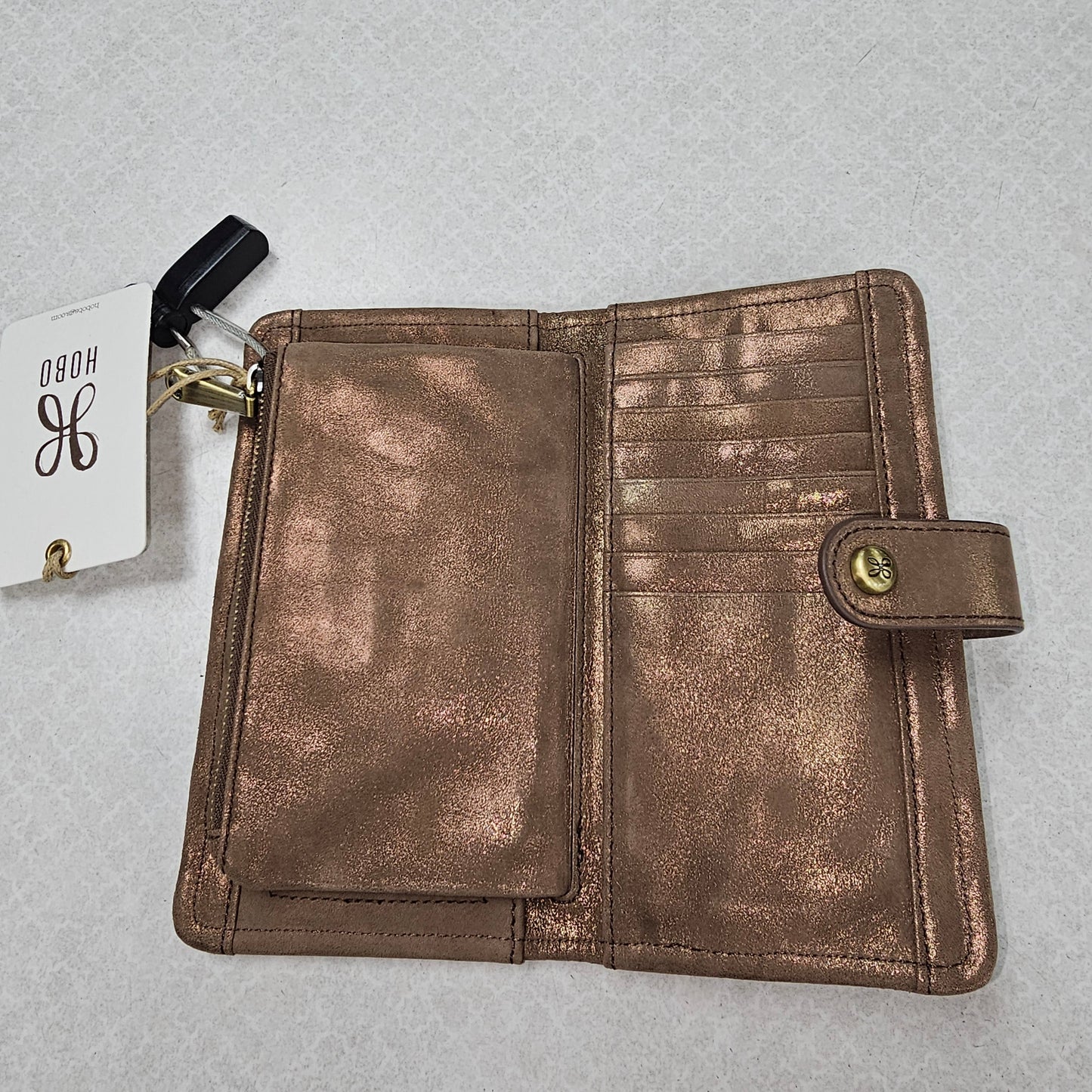 Wallet By Hobo Intl In Bronze, Size:Medium