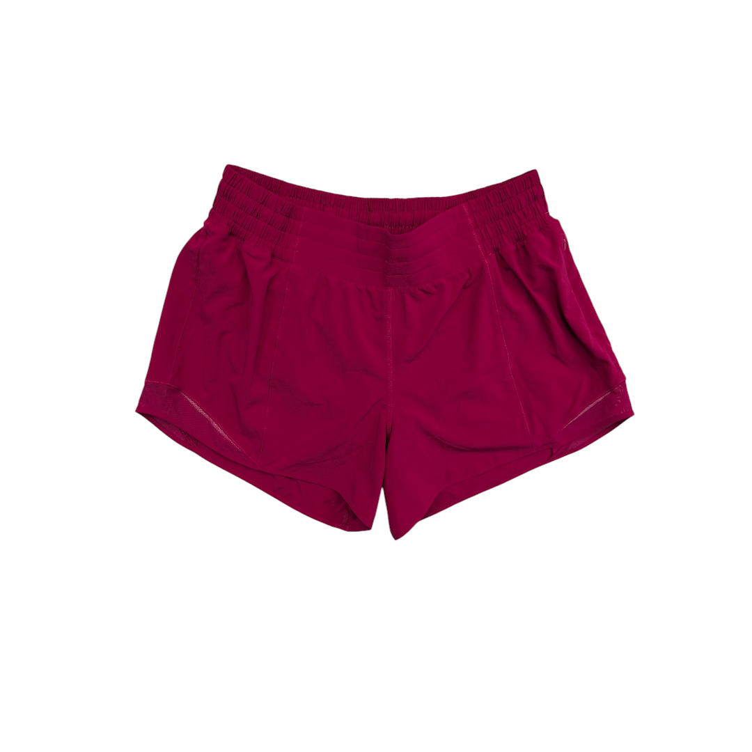 Athletic Shorts By Lululemon In Pink, Size:10