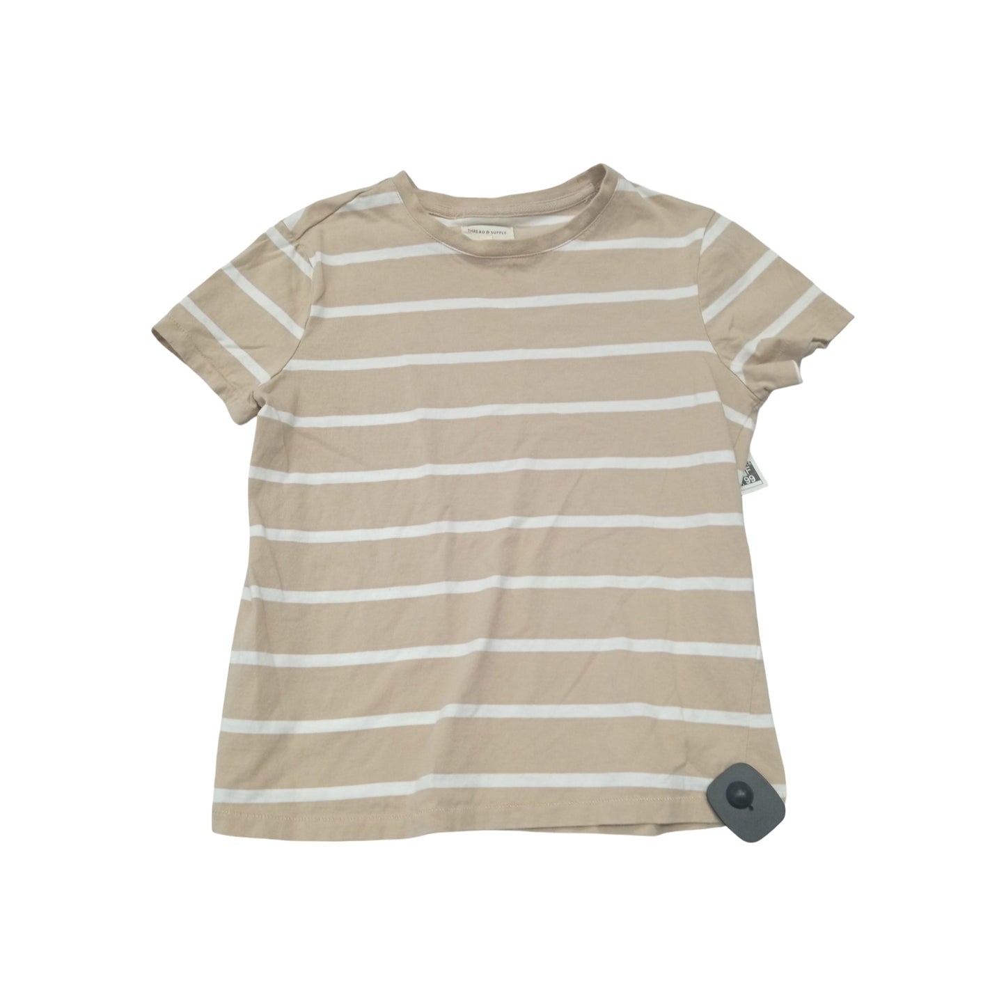 Top Ss By Thread And Supply In Tan & White, Size:Xs