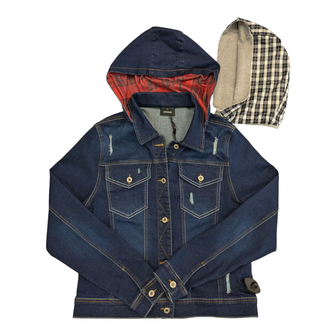 Jacket Denim By SWITCH HOODS  In Blue Denim, Size:M