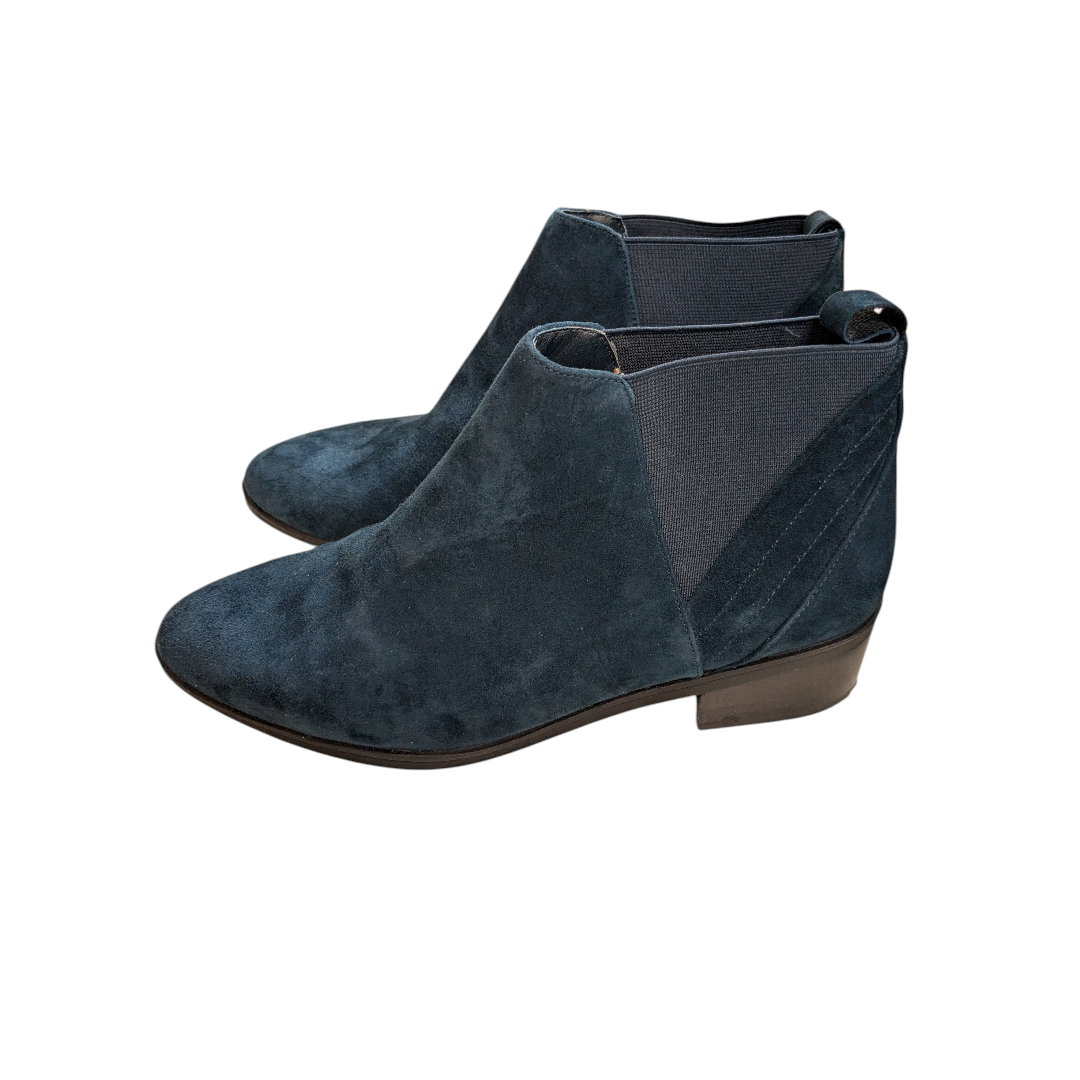 Boots Ankle Heels By Cmc In Teal, Size:8.5