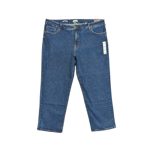 Jeans Straight By Ava & Viv In Blue Denim, Size:24