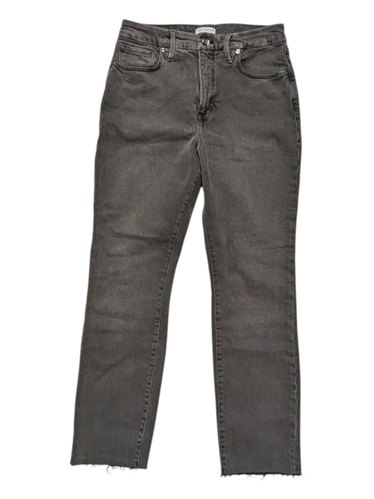 Jeans Straight By Good American In Grey, Size:12
