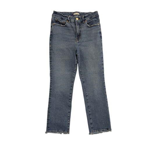 Jeans Straight By Good American In Blue Denim, Size:10